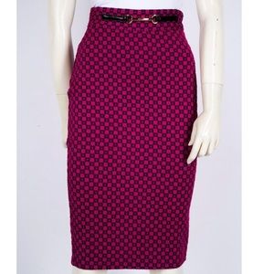 JUICY COUTURE BLACK LABEL GEO JACQUARD SKIRT